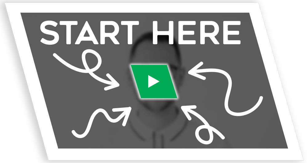 Video Thumbnail "Start Here" with arrows